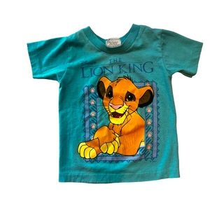 Vintage 90s Disney’s The Lion King Teal Simba Shirt 4